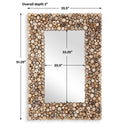 Timberwood - Rectangular Mirror - Light Brown