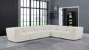 Miramar - 6 Piece Modular Sectional - Meridian Furniture - Stationary Sectionals - Elite Enclave Home