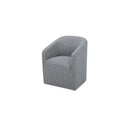 Sandy - Fabric Rolling Dining Chair - Gray - Moe's Home Collection - Arm Chairs - Elite Enclave Home