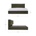 Sebastion - Queen Storage Bed - Green - Moe's Home Collection - Storage Beds - Elite Enclave Home