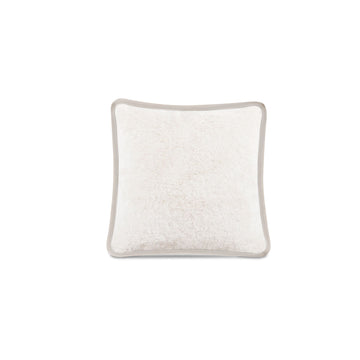 Carr - 25" Cushion - Faux Fur Cream