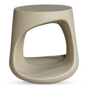 Rothko - Outdoor Stool - Pearl Silver - Moe's Home Collection - Garden Stools - Elite Enclave Home