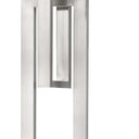 64" Traditional Shaped Floor Lamp With White Rectangular Shade - Nickel - HomeRoots - Floor Lamps - Elite Enclave Home