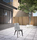 Solid Wood Outdoor Dining Chair (Set of 2) - Silver