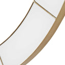 Ivory Halo - Minimalist Wall Clock - Gold / White