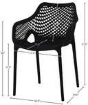 Mykonos - Outdoor Dining Chair (Set of 2) - Meridian Furniture - Chair Sets- Elite Enclave Home