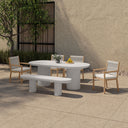 Rocca - Dining Table - Cream - Moe's Home Collection - Dining Tables - Elite Enclave Home