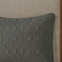 Quebec - King Fitted Bedspread (Set of 3) - Dark Gray