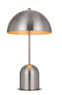 Metal Desk Table Lamp With Nickel Dome Shade - Nickel - HomeRoots - Table Lamps - Elite Enclave Home