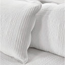 Tuscany - Twin 6 Piece Reversible Scalloped Edge Daybed Cover Set - White