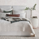 Danica - Euro Sham - White - Bone - Classic Home - Quilts & Shams- Elite Enclave Home