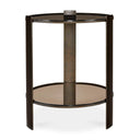 Hanson - Side Table - Bronze & Dark Glass