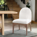Waldorf - Boucle Dining Side Chair With Natural Legs - Meridian Furniture - Side Chairs - Elite Enclave Home
