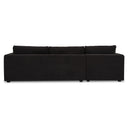 Burrow - Sleeper Sectional With Left Storage Chaise - Black - Moe's Home Collection - Sleeper Sectionals - Elite Enclave Home