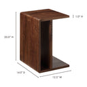 Hiroki - Accent Table - Walnut - Moe's Home Collection - Accent Tables - Elite Enclave Home