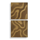 Golden Terrain - Wooden Wall Decor (Set of 2) - Brown / Gold - Uttermost - Wall Decor - Elite Enclave Home