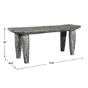 Fade To Black - Wood Bench - Black / White