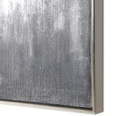 Gray Showers - Hand Painted Canvases (Set of 3) - Dark Gray
