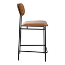 Sailor - Leather Counter Stool - Dark Brown - Moe's Home Collection - Counter Height (24" - 27") - Elite Enclave Home