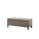 Shandra II - Tufted Top Storage Bench - Light Gray - Madison Park - Storage Benches - Elite Enclave Home
