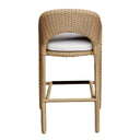 Kavali - Outdoor Wicker Barstool - Woodtone