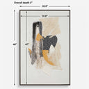 Scatter - Abstract Hand Painted Canvas Art - Black