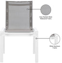 Nizuc - Outdoor Patio Dining Chair With White Frame (Set of 2)