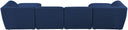 Miramar - 6 Piece Modular Sectional - Meridian Furniture - Stationary Sectionals - Elite Enclave Home