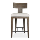 Cellini - Outdoor Counter Stool - Brown / White