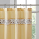 Serene - Embroidered Floral Shower Curtain - Yellow - Madison Park - Shower Curtains - Elite Enclave Home