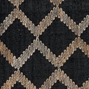 Pure Desert - 1' x 1' Gobi Rug - Black / Natural
