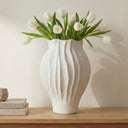 Adria - 18' Vessel - White - Moe's Home Collection - Vases & Jars - Elite Enclave Home