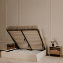 Joan - King Storage Bed - Cream - Moe's Home Collection - Storage Beds - Elite Enclave Home