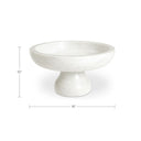Palermo - Pedestal Bowl - White - Moe's Home Collection - Plates & Bowls - Elite Enclave Home