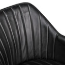 Leon - Leather Dining Chair - Midnight Raven