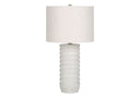 Cylinder Table Lamp With Drum Shade - Cream - HomeRoots - Table Lamps - Elite Enclave Home