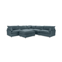 Caplan - 6 Piece Modular Sectional With Ottoman - Classic Home - 2 Piece Living Room Sets - Elite Enclave Home