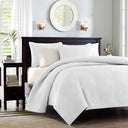 Quebec - King Reversible Coverlet Set - White