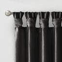 Emilia - Twist Tab Lined Window Curtain Panel - Charcoal - Madison Park - Curtains & Drapes - Elite Enclave Home