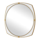 Estella - Round Mirror - Gold / White