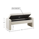 Gillian - Storage Bench - Cream - Madison Park - Storage Benches - Elite Enclave Home