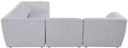 Miramar - 5 Piece Modular Sectional - Meridian Furniture - Stationary Sectionals - Elite Enclave Home