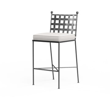 Provence - Barstool, With Self Welt - Canvas Flax / Black