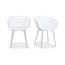 Piazza - Outdoor Chair (Set of 2) - White - Moe's Home Collection - Chair Sets - Elite Enclave Home
