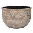 Regalia - Indoor-Outdoor Stone Planter - Brown