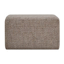 Kelce - Woven Checkered Ottoman - Brown
