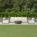 Remsen - Outdoor Sofa - White / Brown