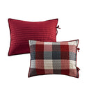 Ridge - Twin Reversible Daybed Cover (Set of 6) - Red