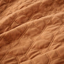 Harper - 3 Piece Velvet Quilt Set Full - Orange