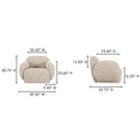 Hazel - Lounge Chair - Beige - Moe's Home Collection - Arm Chairs - Elite Enclave Home
